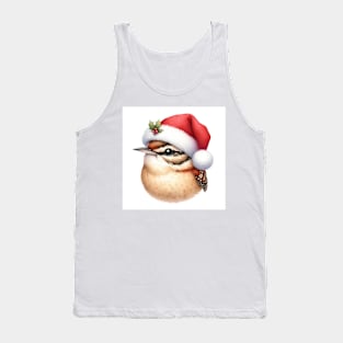 Christmas Carolina Wren head Tank Top